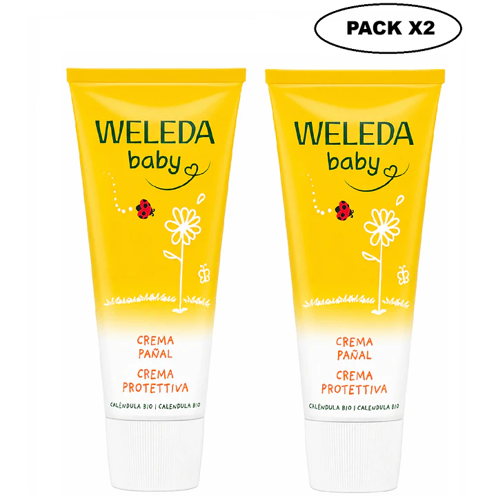 Crema Pañal De Calendula Weleda Baby Antipañalitis 75ml Pack X2 1