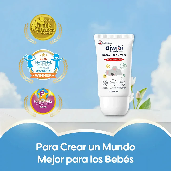 Pomada Rosadura Bebé Aiwibi Crema Protección Pañal 55 mL 6