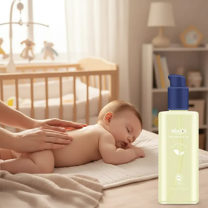  Aceite Corporal Para Bebés Aiwibi Hidratante y Suave 200 Ml 3