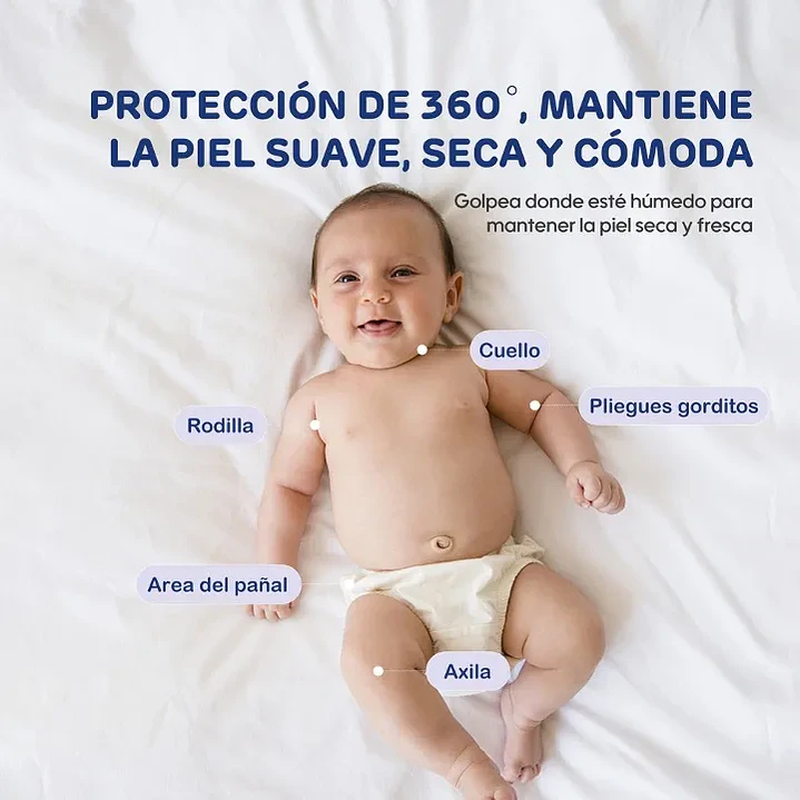 Polvo Corporal Para Bebé Sin Talco Aiwibi 140G 6