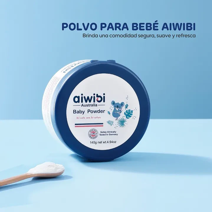 Polvo Corporal Para Bebé Sin Talco Aiwibi 140G 9