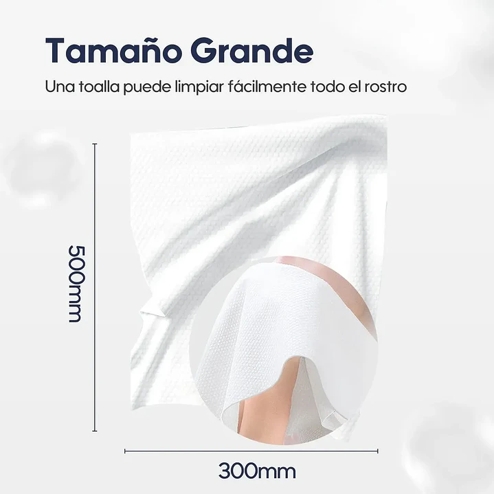 Toalla Comprimida Portátil Fibra Natural Aiwibi Bolsa x10 6