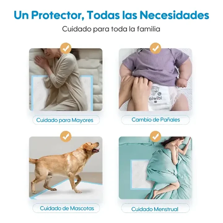 Protectores Desechables Sabanillas Premium Aiwina x10 5