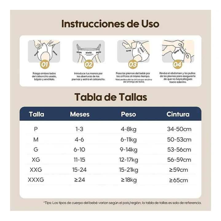 Pañales Aiwibi Máxima Comodidad  XG 42 Unidades 6