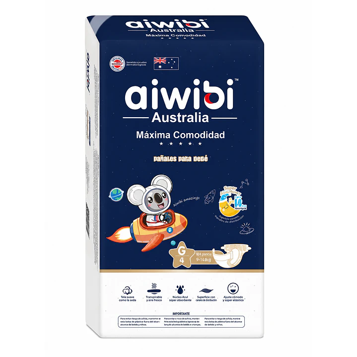 Pañales Aiwibi Máxima Comodidad Talla G 48 Unidades 1