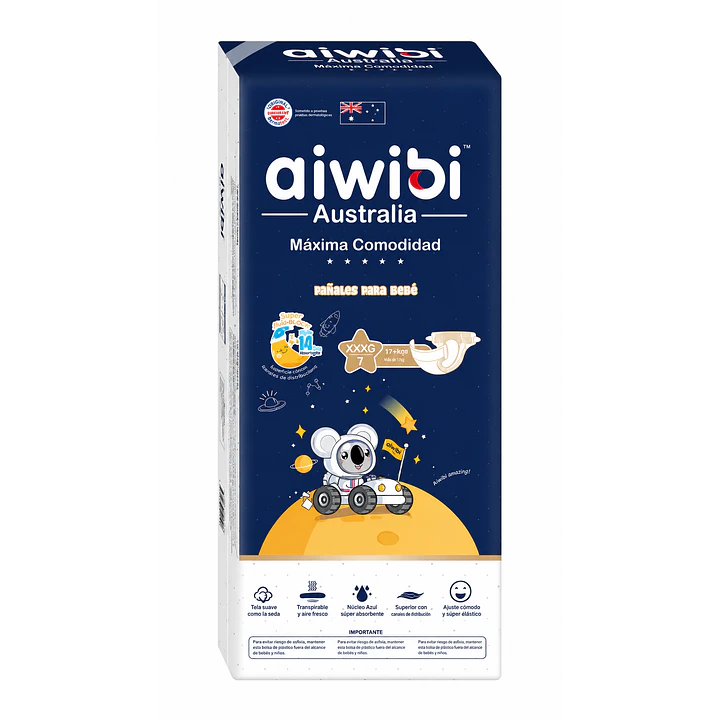 Pañales Aiwibi Máxima Comodidad XXXG x34 Unidades 2