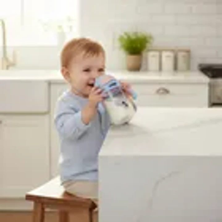 Vaso con Bombilla Aiwibi Azul +6 Meses 300 ml 5