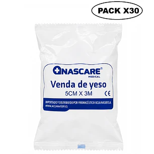 Venda de Yeso 5 cm x 3 m Yesoterapia para Lesiones y Moldes Pack x30