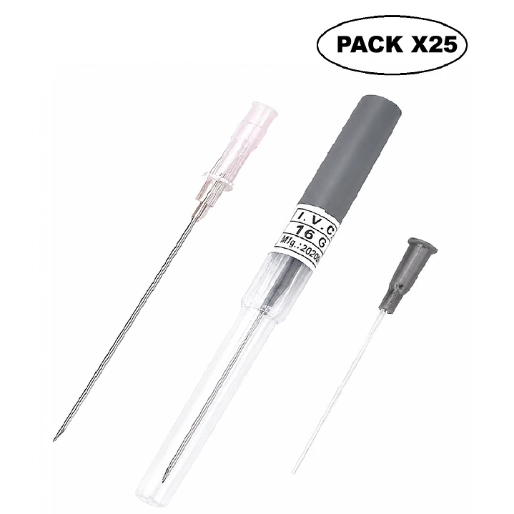 Catéter IV Nascare Teflón Radiopaco 16G x 1