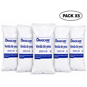 Venda de Yeso NASCARE 20cmx3m Pack x5 