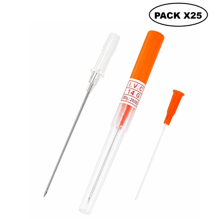 Catéter IV Nascare Teflón Radiopaco 14G x 1
