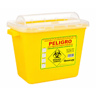 Caja Eliminación De Material Cortopunzante 10 Litros