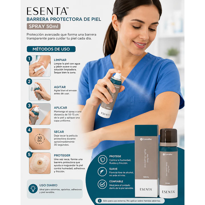 Esenta Barrera Protectora Piel Convatec Spray 50ml 5