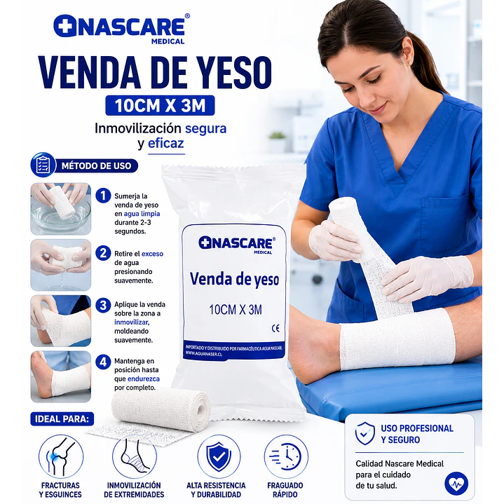 Venda de Yeso Nascare 10cm x 3m  4