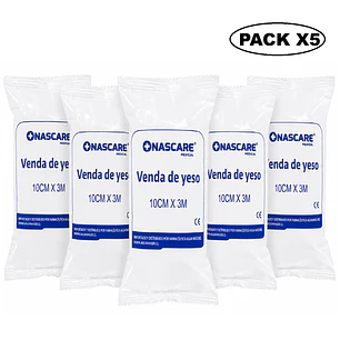 Venda de Yeso Nascare 10cm x 3m Pack x5