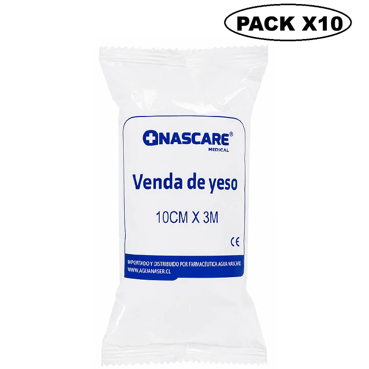 Venda de Yeso Nascare 10cm x 3m Pack x10 1