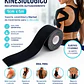  Cinta Adhesiva Neuromuscular Tape Kinesiologia Hub 5cm X 5m Color Negro - Miniatura 6
