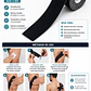  Cinta Adhesiva Neuromuscular Tape Kinesiologia Hub 5cm X 5m Color Negro - Miniatura 5