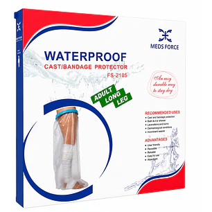 Protector Impermeable Yeso/vendaje Adulto Pierna Completa
