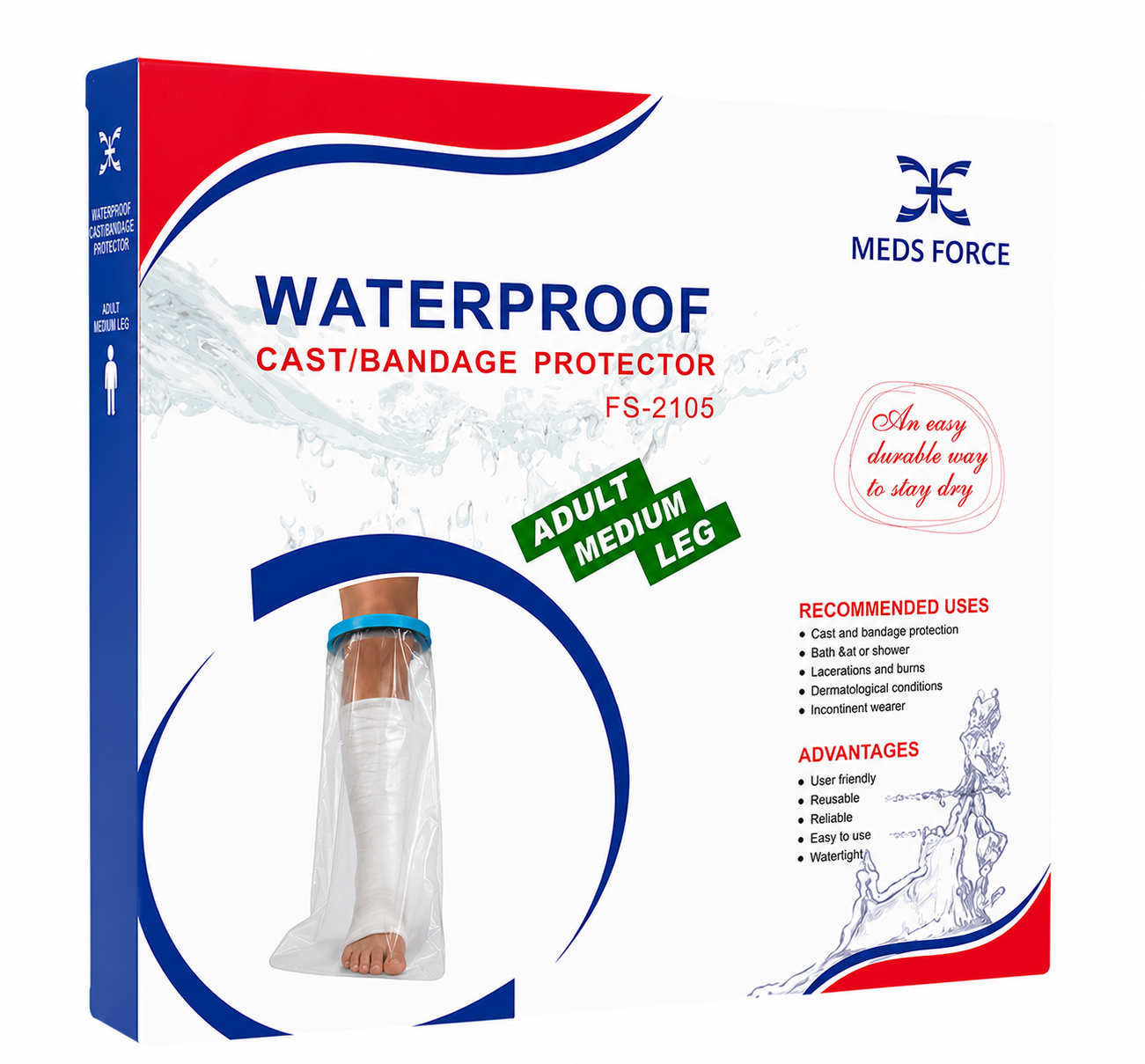 Protector Yeso Media Pierna