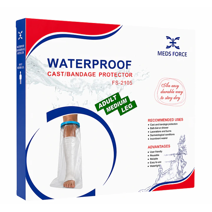 Protector Impermeable Yeso/vendaje Adulto Media Pierna 1