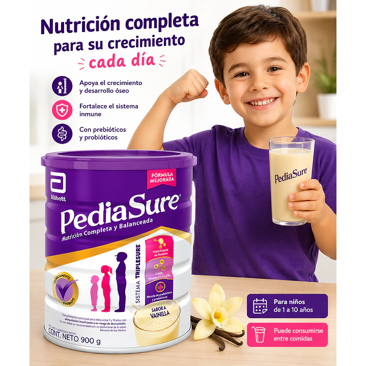 Pediasure Vainilla Polvo 900grs 3
