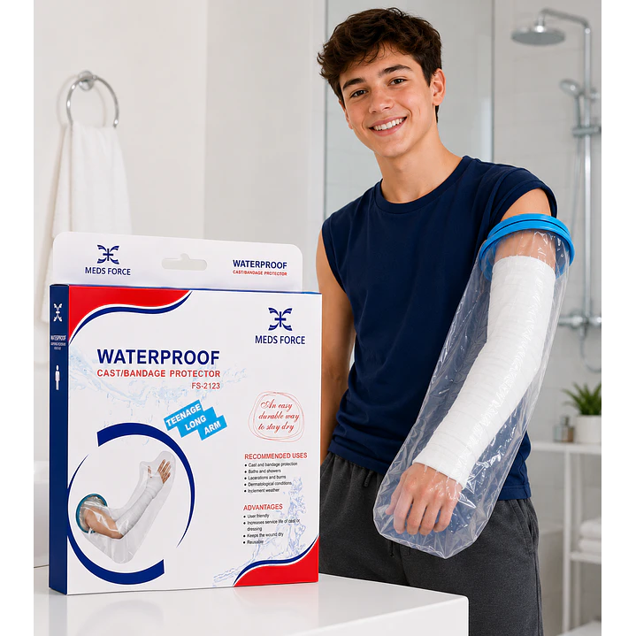 Protector Impermeable Yeso/vendaje Adolescente Brazo Completo 5