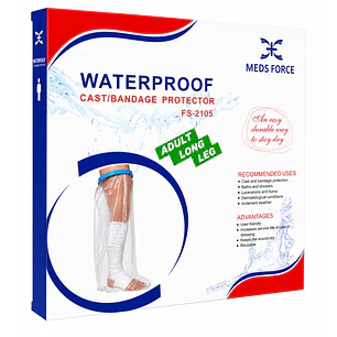 Protector Impermeable Yeso/vendaje Adolescente Pierna Completa