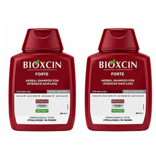 Bioxcin Forte Shampoo Anticaída 300 ml Pack x2