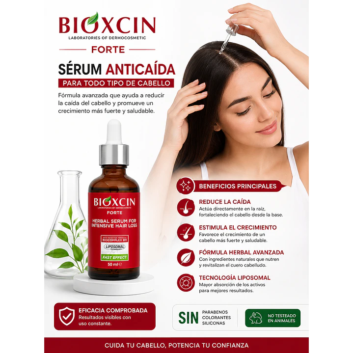 Serum Bioxcin Forte Anticaída Capilar 50 ml 3