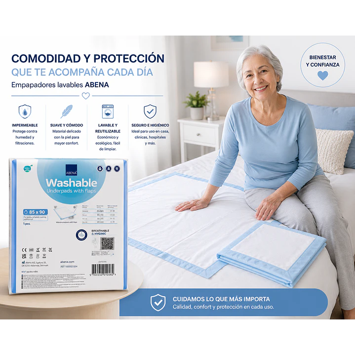 Sabanilla Lavable Con Extensiones Abena 85x90cm (unidad) Talle Universal 6