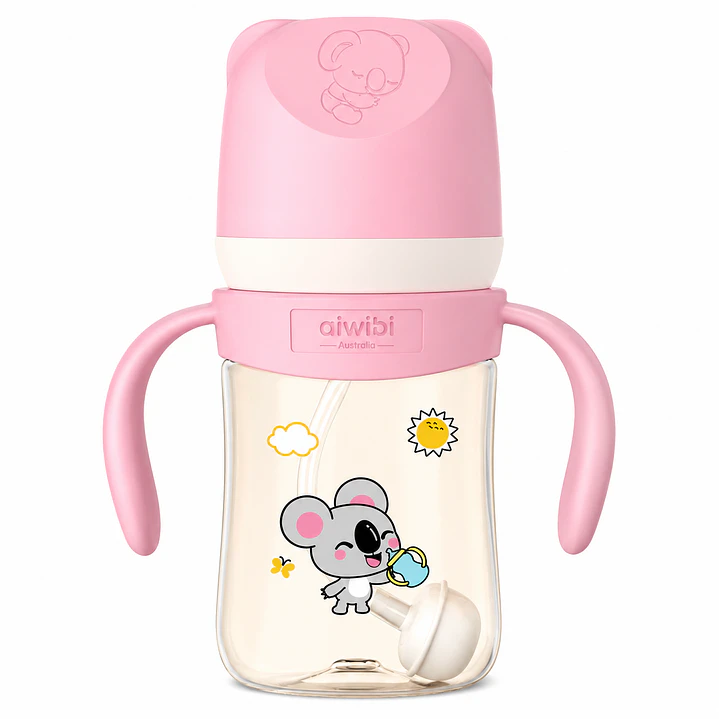 Mamadera Anticólicos Aiwibi Tritan Rosado 180 ml 2
