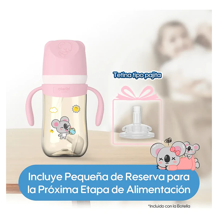 Mamadera Anticólicos Aiwibi Tritan Amarillo 270ml  6