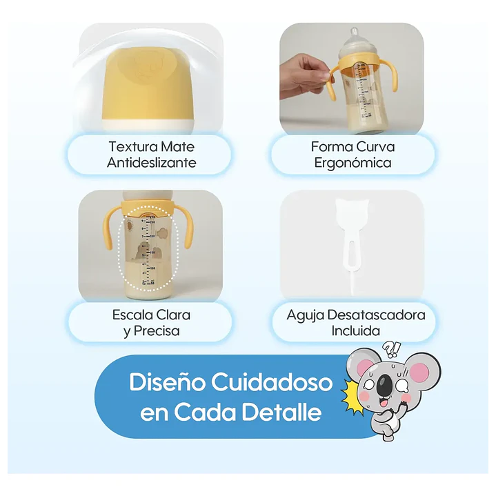 Mamadera Anticólicos Aiwibi Tritan Rosado 270 ml  5
