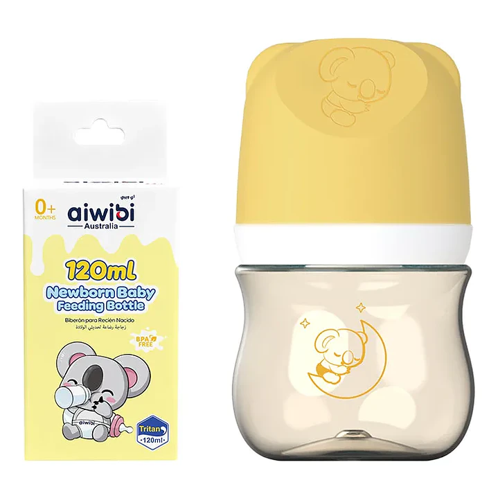 Mamadera Anticólicos Aiwibi Tritan 120 ml Flujo Lento 0-3 Meses  1