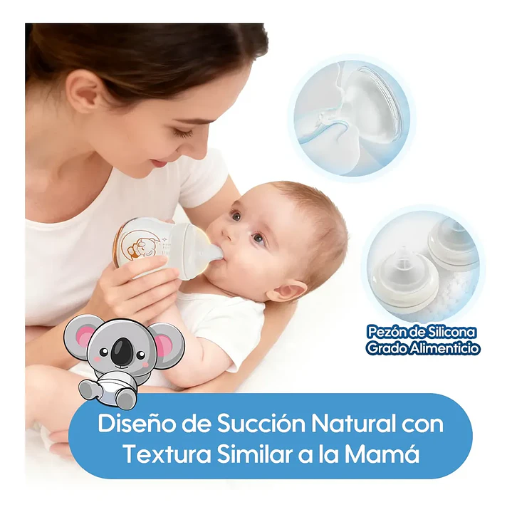 Mamadera Anticólicos Aiwibi Tritan 120 ml Flujo Lento 0-3 Meses  3