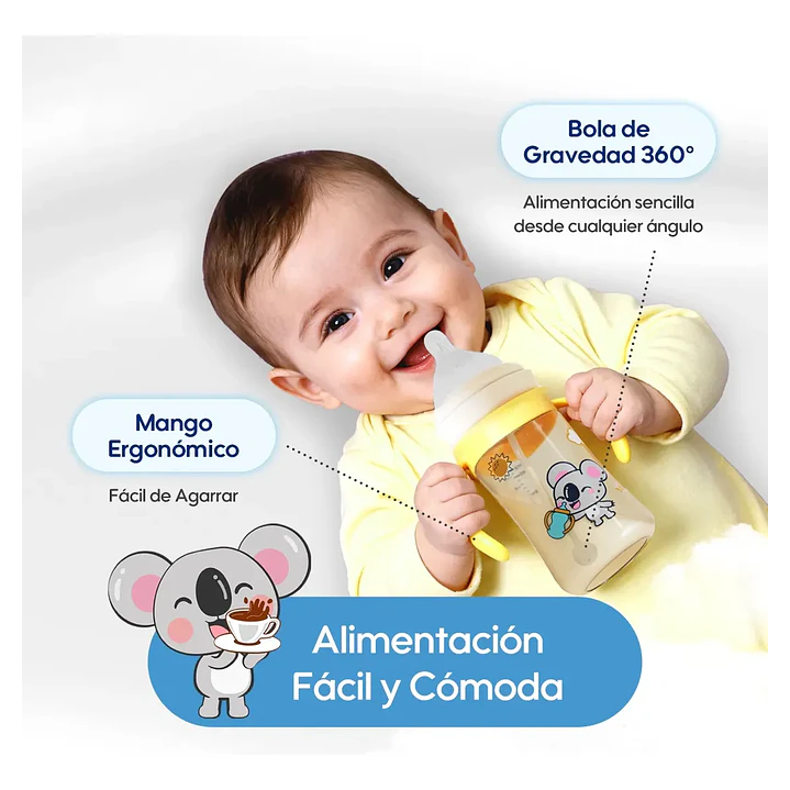 Mamadera Anticólicos Aiwibi Tritan Rosado 180 ml 5