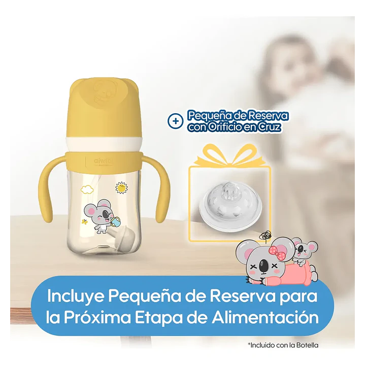 Mamadera Anticólicos Aiwibi Tritan Rosado 180 ml 10