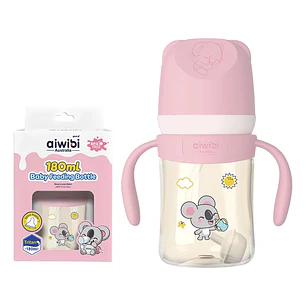 Mamadera Anticólicos Aiwibi Tritan Rosado 180 ml
