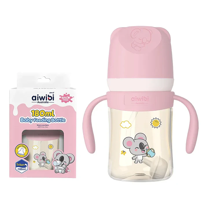 Mamadera Anticólicos Aiwibi Tritan Rosado 180 ml 1