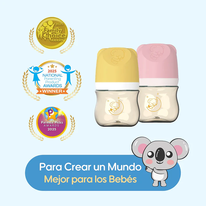 Mamadera Anticólicos Aiwibi Tritan 120 ml Flujo Lento 0-3 Meses 2