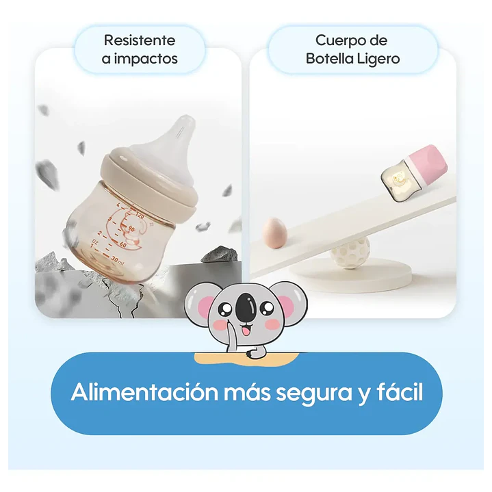 Mamadera Anticólicos Aiwibi Tritan 120 ml Flujo Lento 0-3 Meses 5