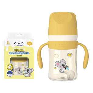 Mamadera Anticólicos Aiwibi Tritan Amarillo 180 ml