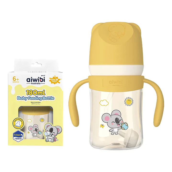Mamadera Anticólicos Aiwibi Tritan Amarillo 180 ml 1