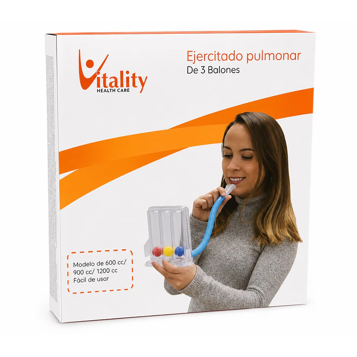 Ejercitador Pulmonar Vitality Triflo Caja x12 3
