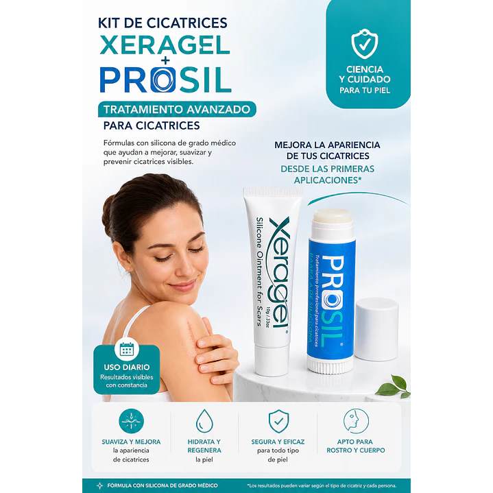 Kit Cicatrices Xeragel 10 cc + Prosil Adulto 4,25 g 6