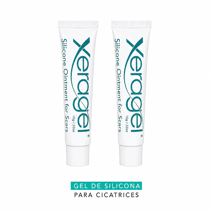 Xeragel Gel Silicona Cicatrices y Queloides 10g Pack x2 1