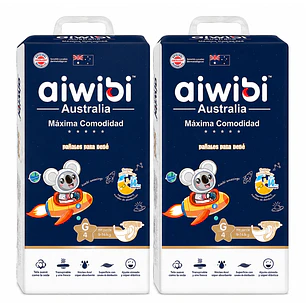 Pañales Aiwibi Máxima Comodidad Talla G 48 Unidades Pack x2