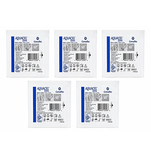  Aquacel Extra 5cm x 5cm Convatec Pack x5 Apósito 