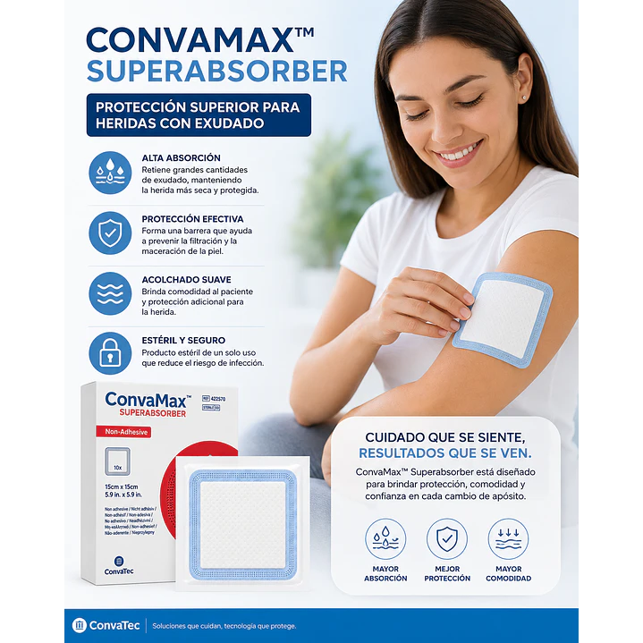 Convamax Superabsorbente 15x15cm (Unidad) 8